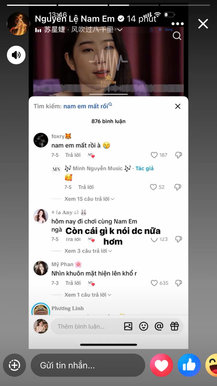 Nam Em ngán ngẩm trước thông tin mình đã qua đời.