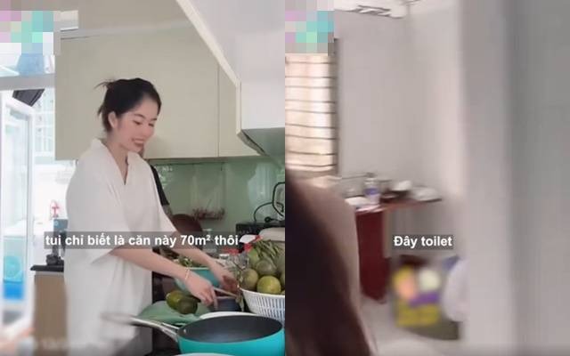 Người đẹp hiện đang sống trong một căn hộ nhỏ