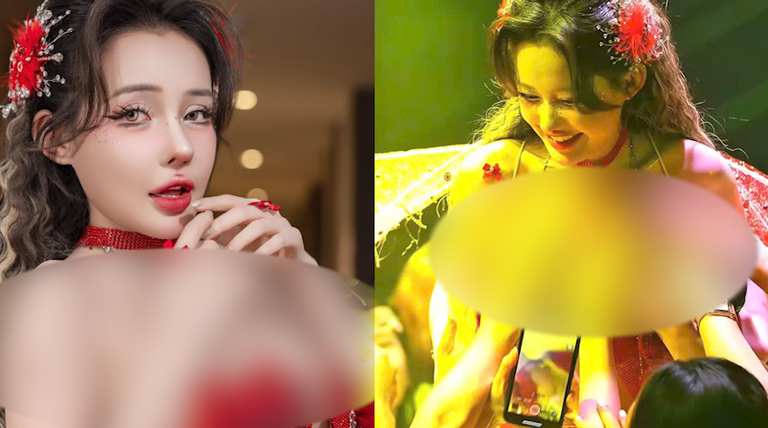 Nữ DJ để khán giả đụng chạm vào vòng 1