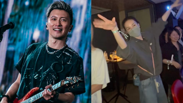 Tạ Đình Phong và Vương Phi tại concert