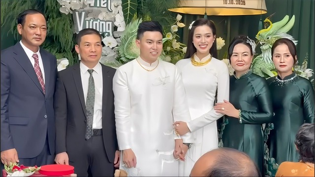 Đám hỏi của Đỗ Hà nhận rất nhiều lời khen ngợi