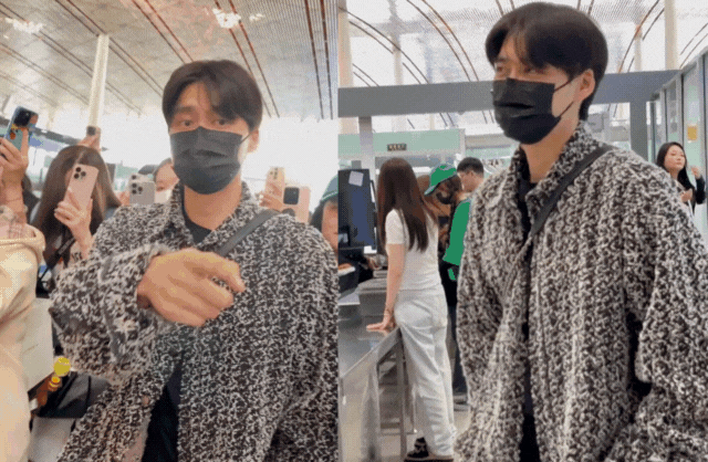 Anh xuất hiện như sao hạng A ở sân bay