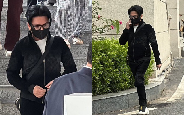 Vũ Hà đeo kính, bịt khẩu trang khi rời phiên xử