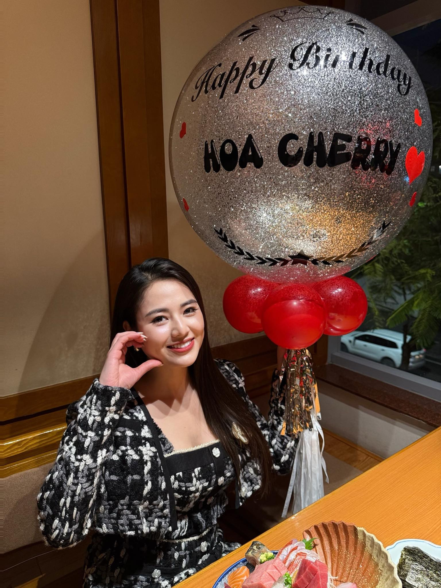 Việt Hoa bên bạn trai Vương Trọng Trí