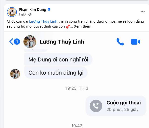Tin nhắn của bà trùm gửi Lương Thùy Linh