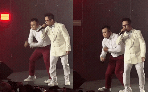 Tự Long biểu diễn với vũ đạo kỳ lạ