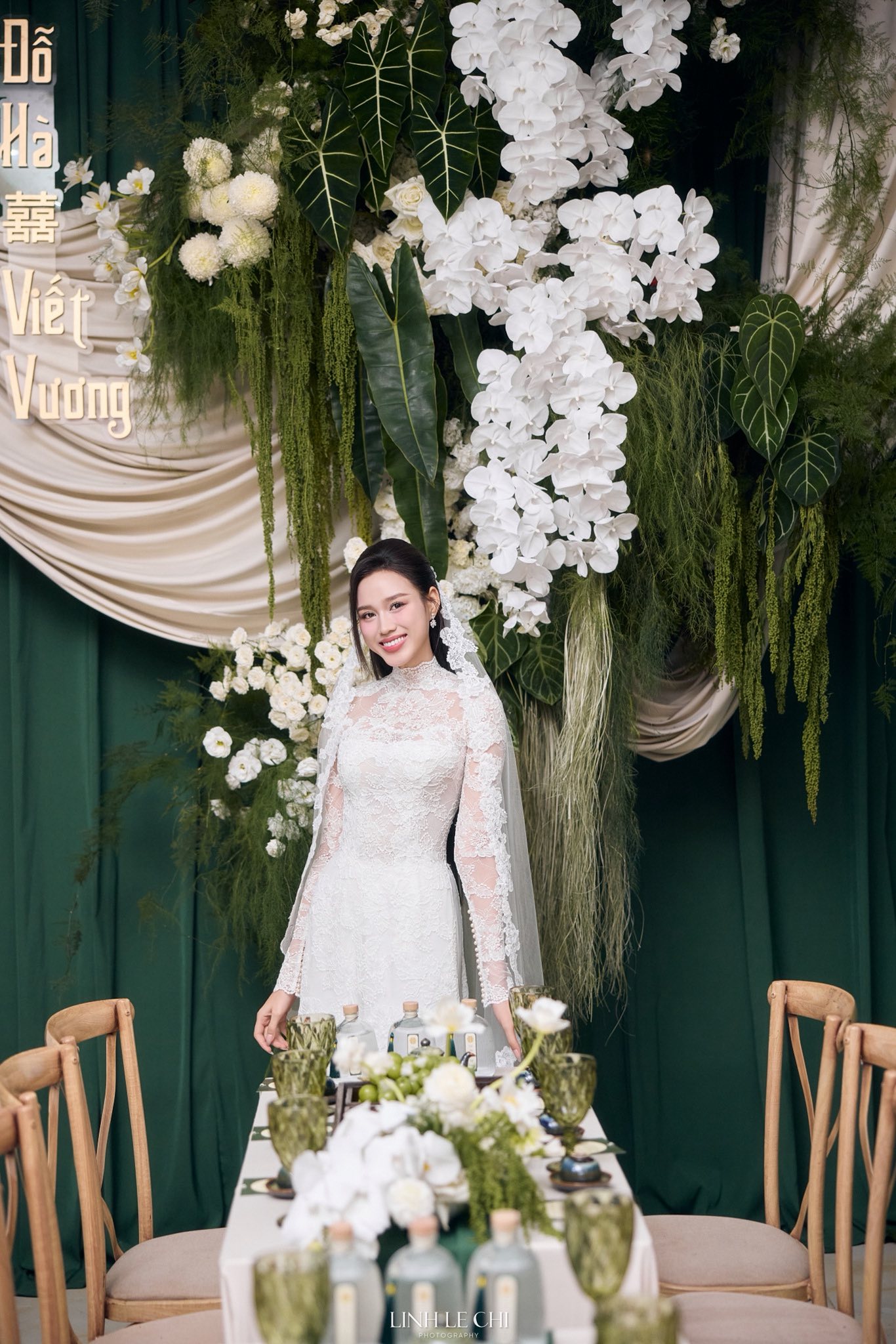 Cận visual của Hoa hậu Đỗ Hà trong ngày cưới