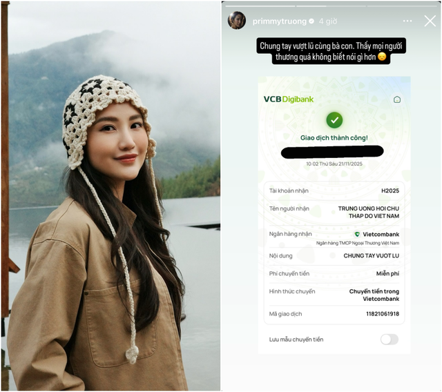 Primmy Trương chia sẻ cảm xúc đồng cảm