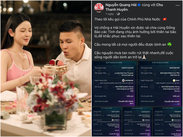 Chuyển tiền hỗ trợ các tỉnh miền Trung Tây Nguyên