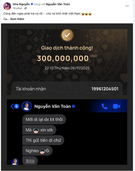 Tin nhắn vui vẻ giữa hai người bạn thân