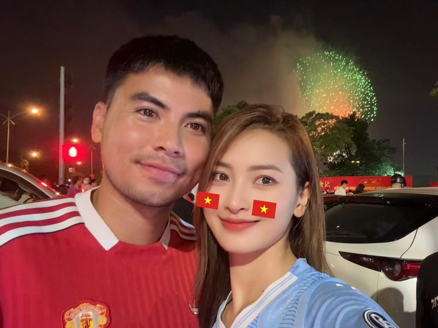 MC Huyền Trang Mù Tạt cưới tiền vệ tuyển Việt Nam?- Ảnh 3. Đức Huy và Huyền Trang hẹn hò từ đầu năm 2025