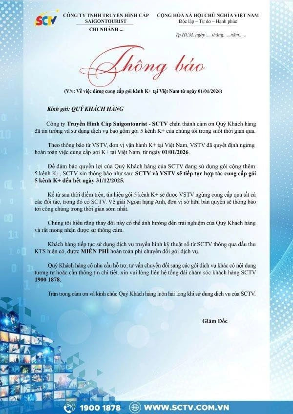 Thông báo ngừng cung cấp K+ từ năm 2026