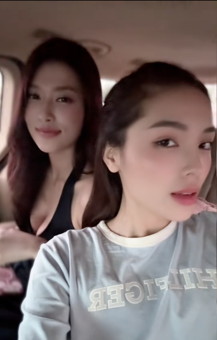 Kỳ Duyên - Thiên Ân sống chung từ lâu- Ảnh 3. Kỳ Duyên và Thiên Ân ngồi chung xe