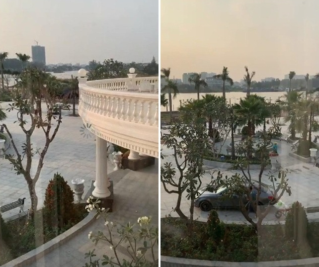 Bên cạnh đó, biệt thự còn có view sông 'bạc tỷ' View sông từ biệt thự Lan Khuê