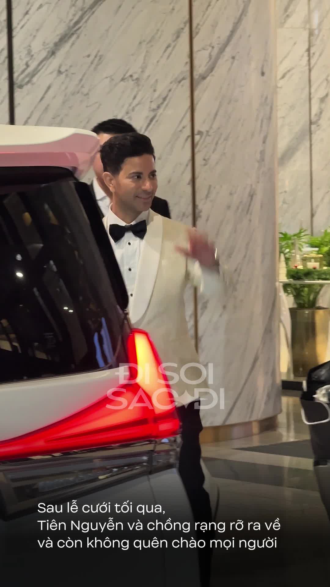 Bắt gặp Tiên Nguyễn và chồng ngoại quốc sau đám cưới Tiên Nguyễn và chồng tại after party